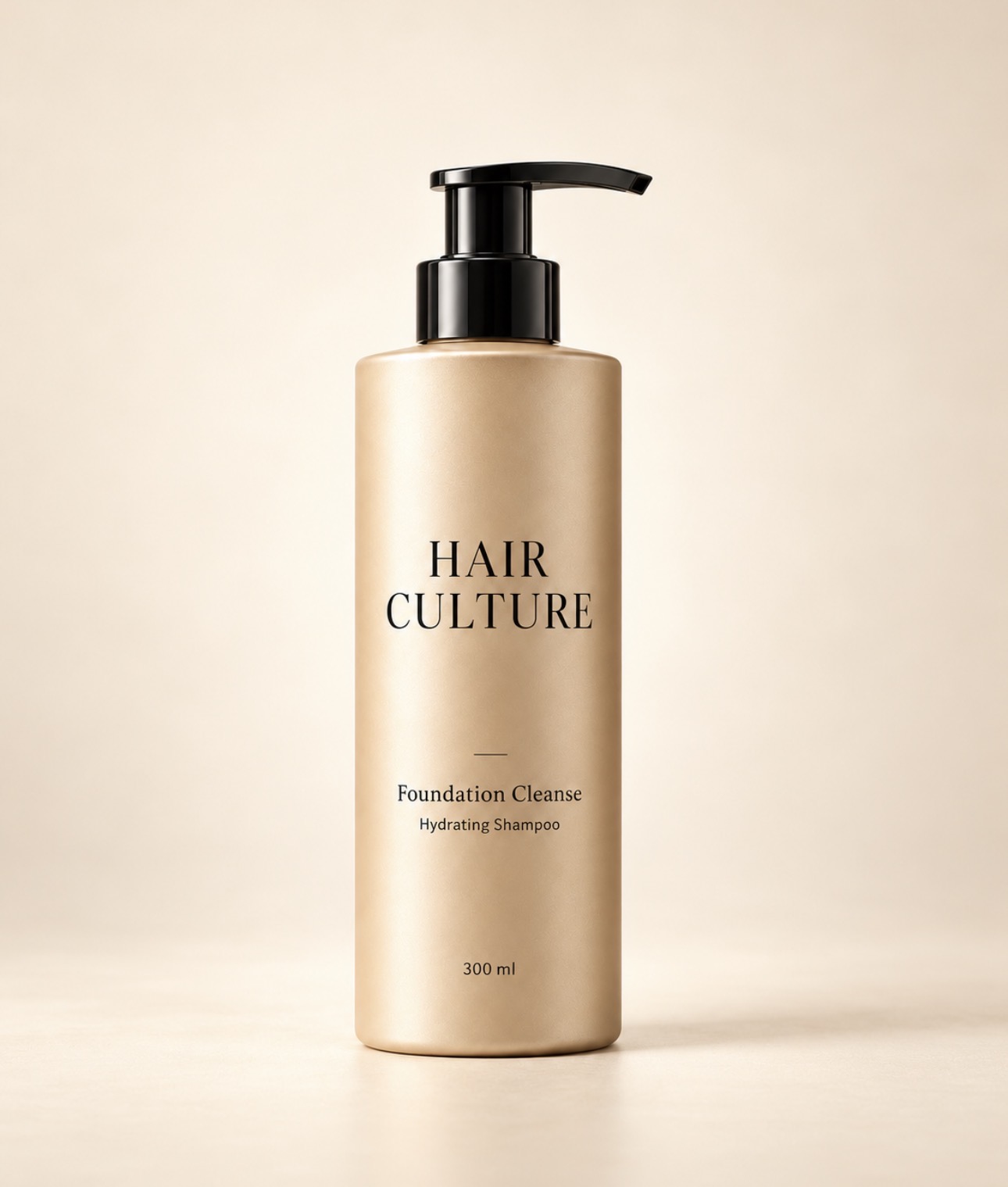 Foundation Cleanse, champagne pump bottle, 300 ml